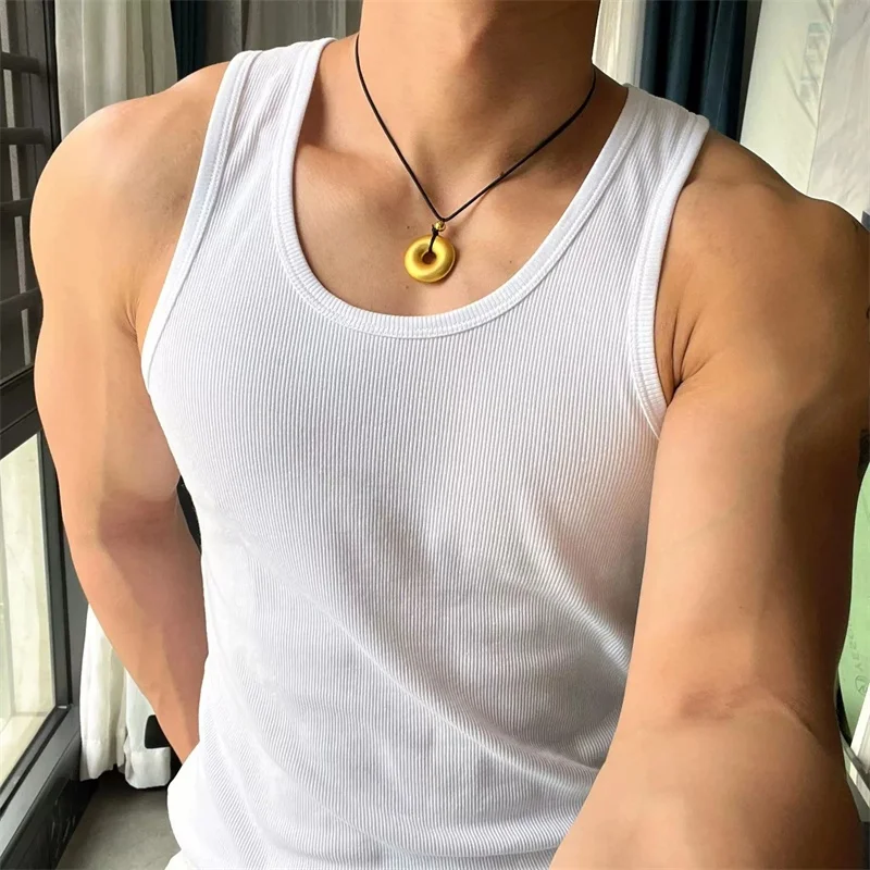 Men Underwear Cotton Vest Compression T Shirt Men Undershirt Short Sleeve Undershirt Sports Sleeveless Vest Tanktop Set Quick Dry T Shirt Cotton Sleeveless T Shirt Compression Shirt Vintage Stretch Slim Round Neck Tank Top Sleeveless T-Shirt Bottom Shirt Sports Sweat Absorbent Tough Fitness Men