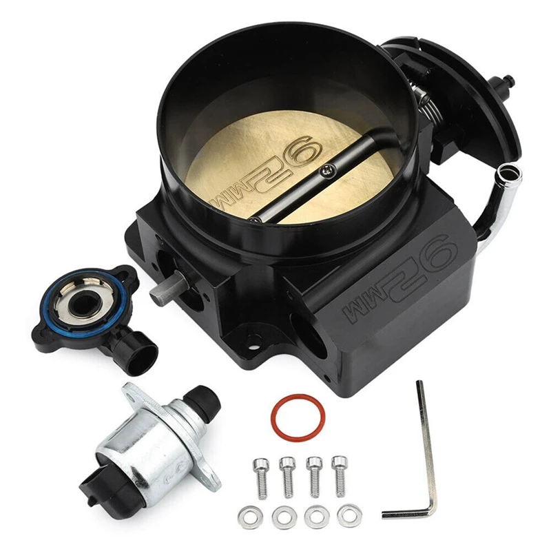 

92 мм корпус дроссельной заслонки + TPS Датчик положения дроссельной заслонки МАК для LSX LS LS1 LS2 LS7 BK запчасти