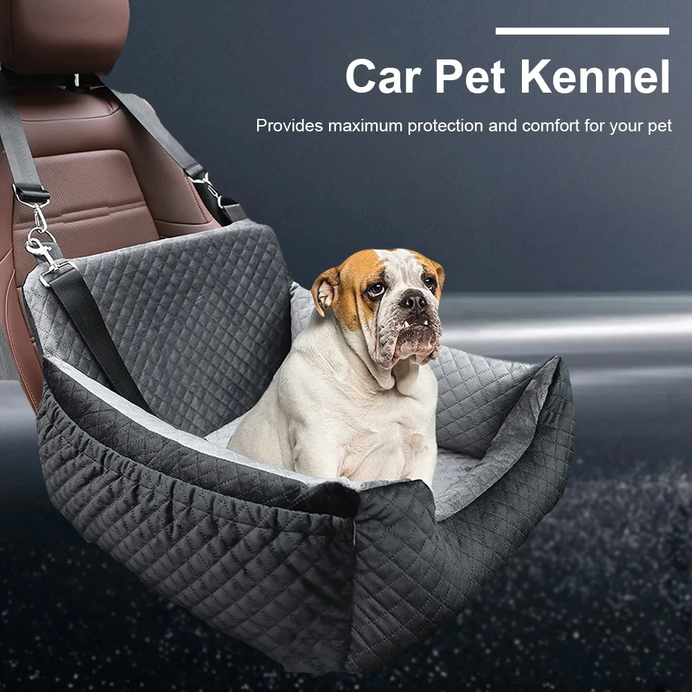 Pet Car Seat for Small Medium Dogs Dog Booster Pet Car Seat Detachable Dog Bed for Back Travel Carrier Bed