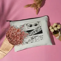 Anime Jujutsu Canvas Cosmetic Bag Organizer Office Supplies Storage Pencil Case Zipper Pouch Wallet Makeup Bags Comic Con Gifts 1
