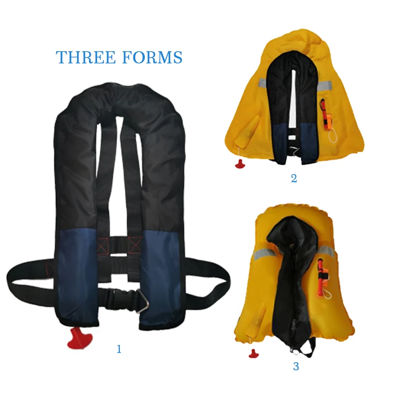 Manual Automatic Inflatable Life Jacket Professional Swiming Fishing Life  Vest for Adult Lifeguard 150N