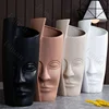 Nordic Human Face Ceramic Vase Modern Decor Home Ikebana Lips Flower Vases Light Luxury Living Room Decoration Accessories 3