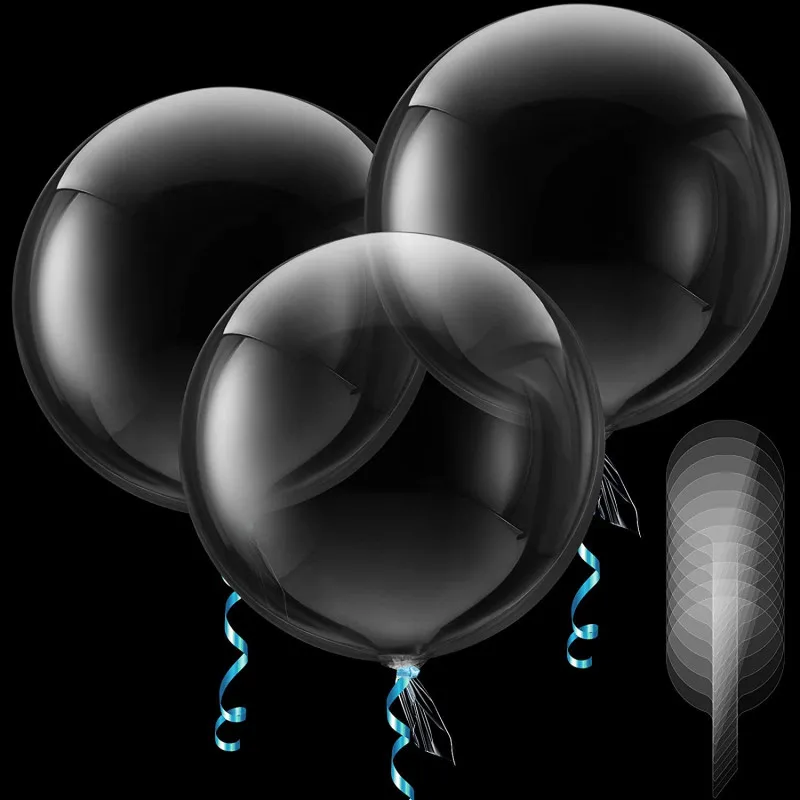 Description Picture 6 of item50PCS 8/12/20/24/36 Inch Pvc Balloons Transparent Bobo Bubble Ballon Wedding Birthday Party Decoration Baby Shower Children Toys
