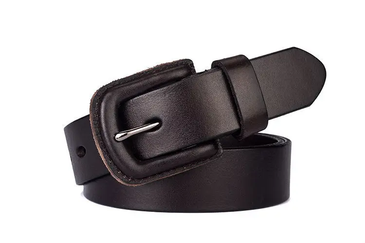 men's belts for jeans Anti-Metal Allergy Belt Ladies Belt Japanese Hot Girl Top Layer Cowhide Pin Buckle Casual All-Match Narrow Pure Cowhide Belt mens black belt