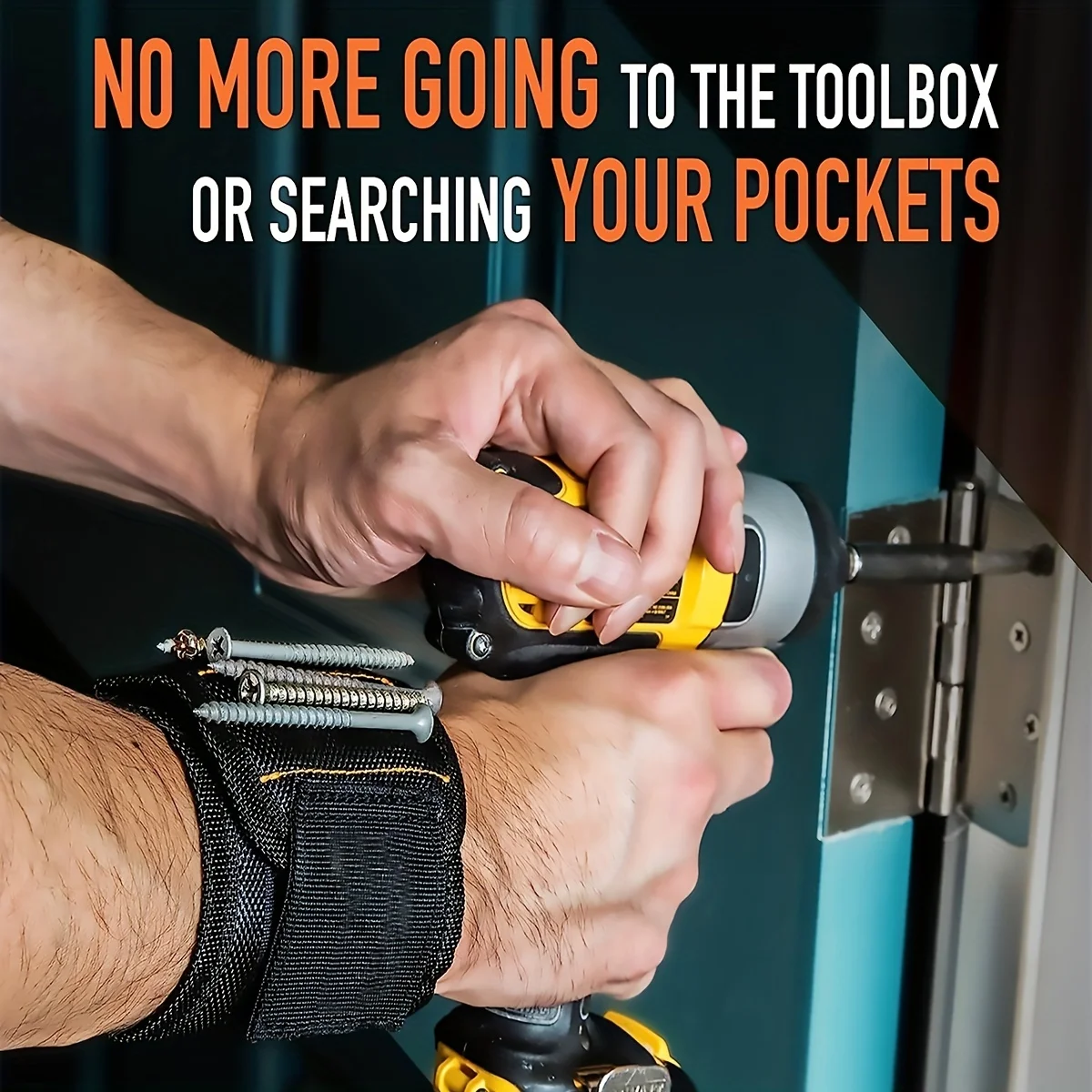 Magnetic Wristband for Holding Screws, Nails, tools 2