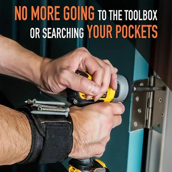 Magnetic Wristband for Holding Screws, Nails, tools 2