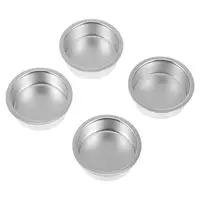 4pcs Holder Iron Cups Aromatherapy Making Cup Metal Tins Wedding Centerpieces Container Tealight Base 41x41x17MM 6