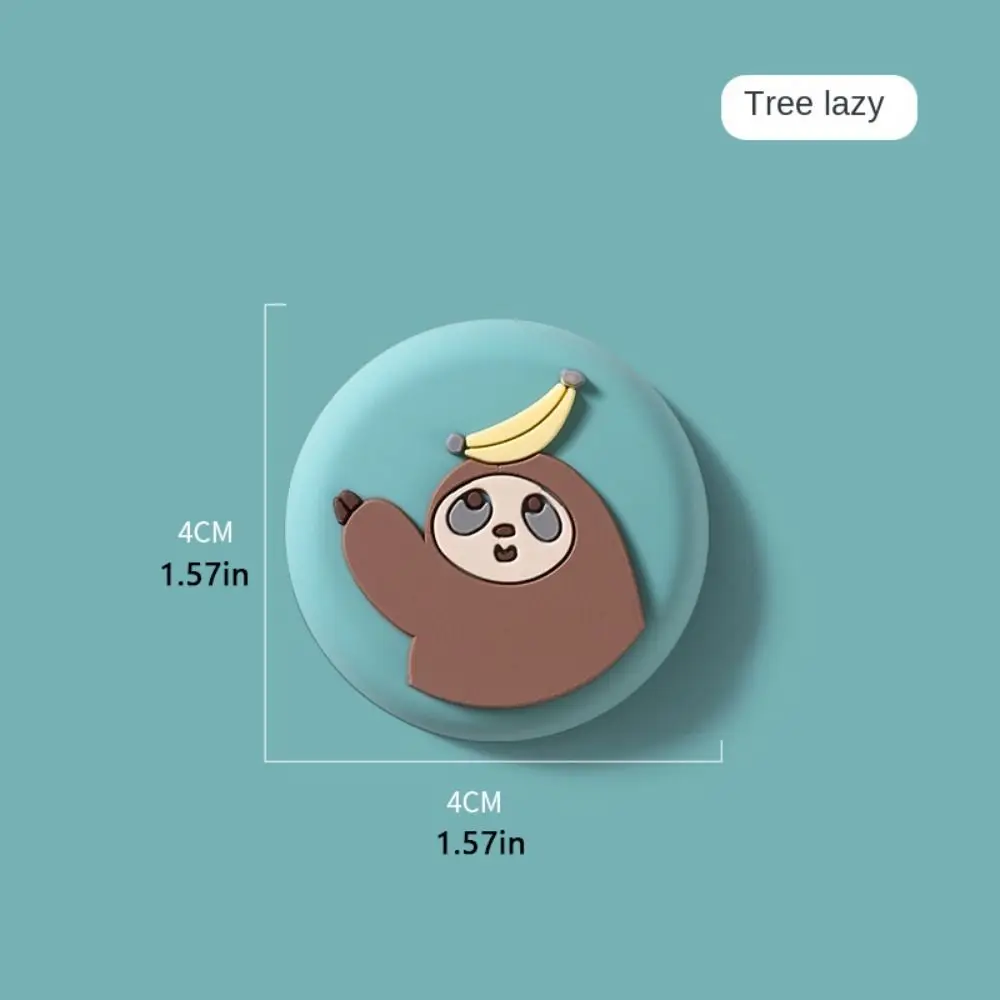 Cartoon Wall Protector Door Crash Pad Animals Design Self Adhesive Door Handle Bumper Silicone Mute Stopper Refrigerator