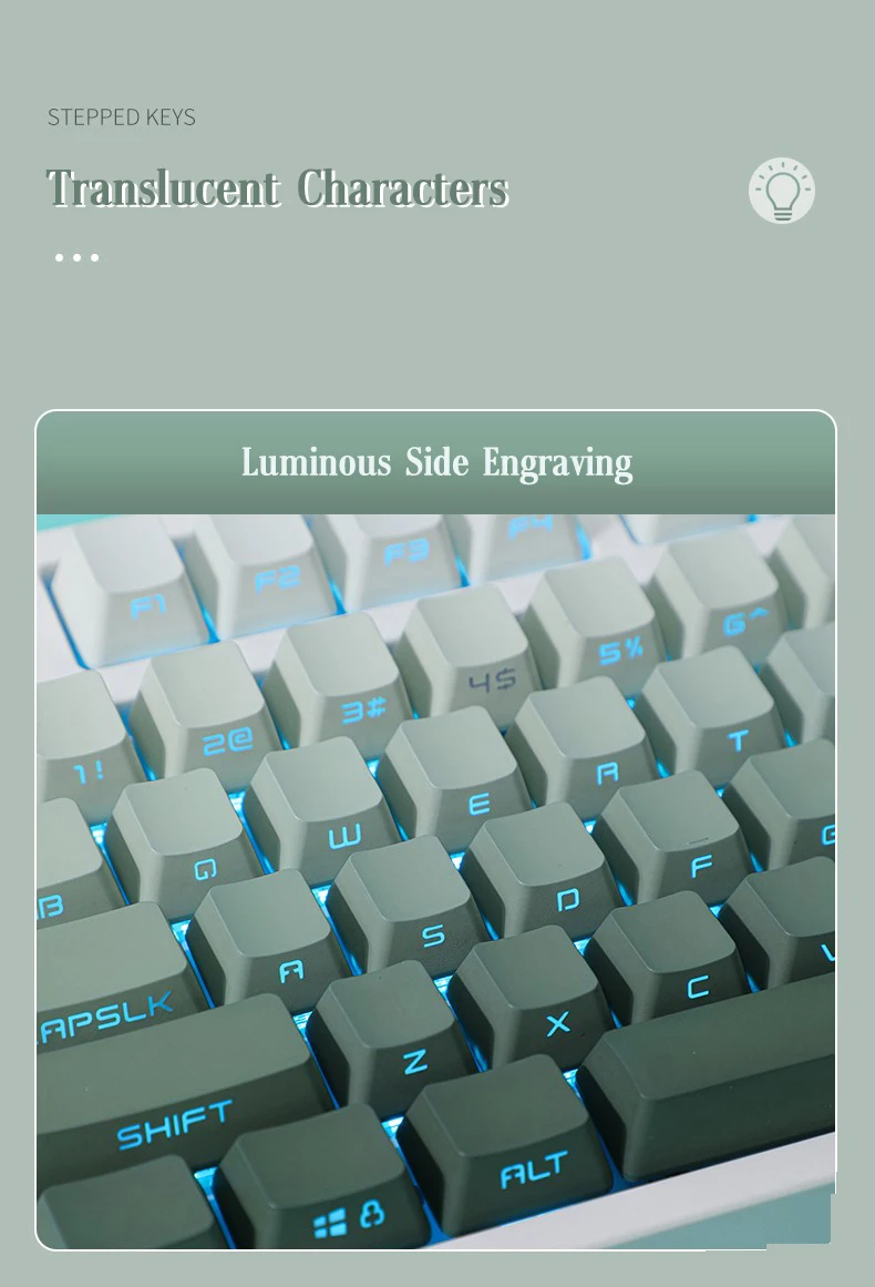 capuchons de touches avec dégradé profil en jonc de impression pour clavier