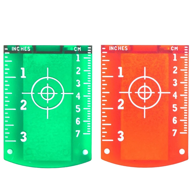 Laser Level Lase Target Card Plate 10cmx7cm for Green Red Lase Reflective Magnetic Plate