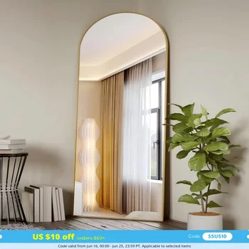 BEAUTYPEAK Arched Full Length Mirror 71"x26" 1