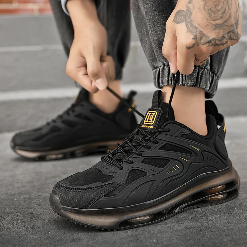 Men High-quality Vulcanized Shoes Comfortable Running Outdoor Walking Shoes Men Casual Shoes Sneakers Suitable for All Seasons 3