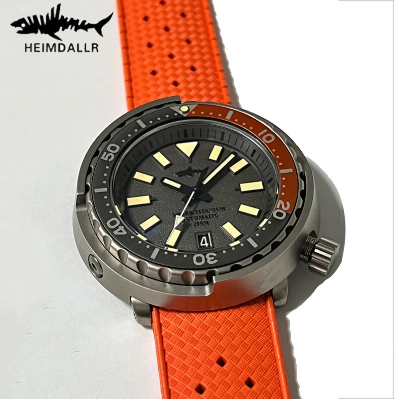 

Heimdallr Titanium Case Tuna Men Watch Sapphire Glass Ceramic Bezel 200M Water Resistance Japan NH35 Automatic Mechanical Watch