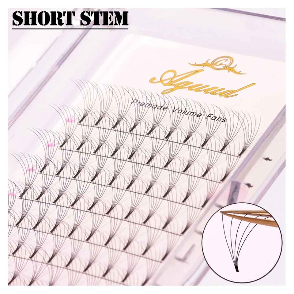 

Short Stem 3D/4D/5D/6D Premium Faux Mink Lashes Premade Fans Lash Russian Volume Fans Individual Eyelash Extension Makeup Cilios