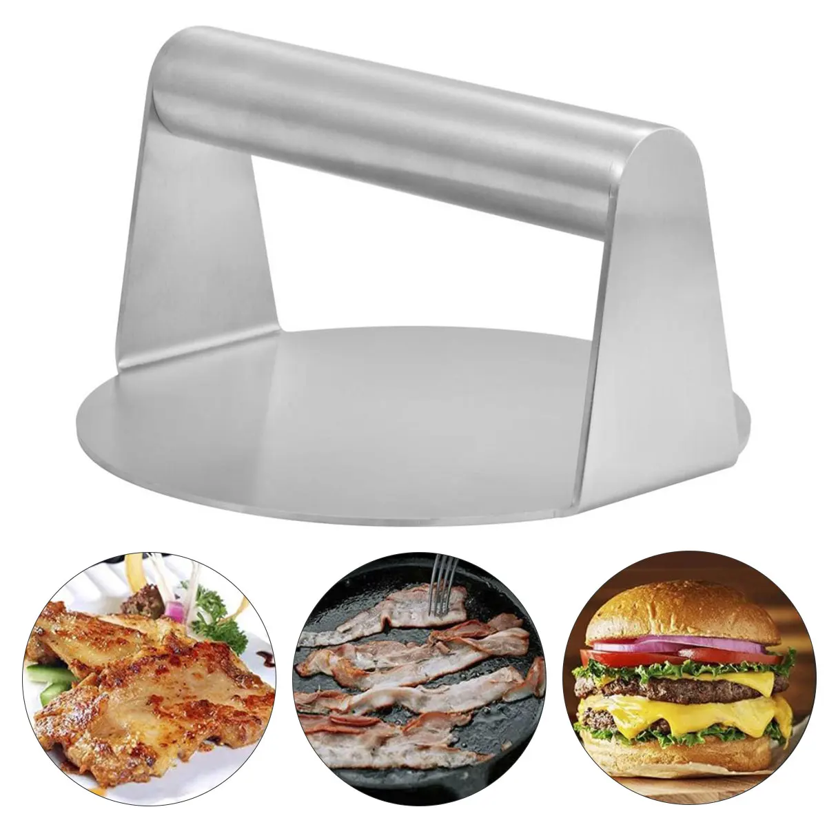 Burger Press Non-Stick Burger Pattie Press Hamburger Meat Round Grill Hamburger Patties Bacon BBQ Kitchen Tools