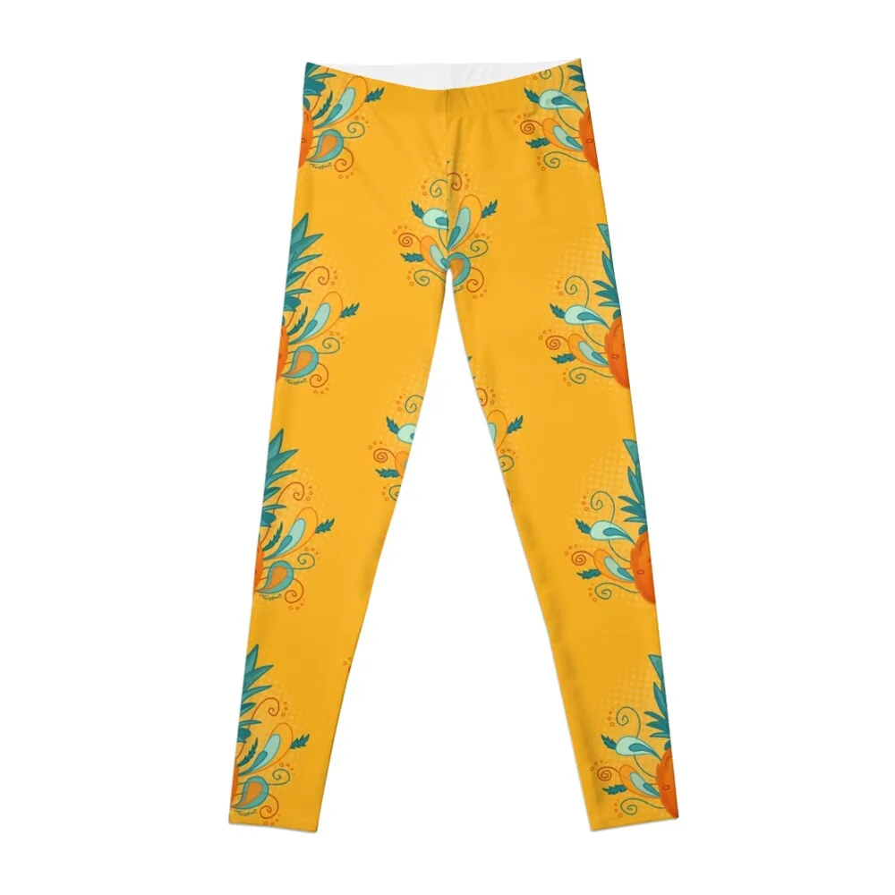 

Happy Pineapple Leggings for physical Fitness's gym clothes Womens Leggings