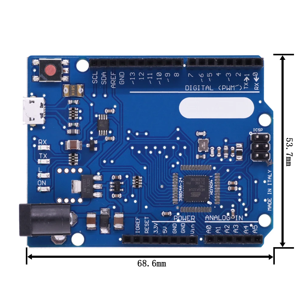 Scheda Di Sviluppo ATmega32u4 Con Cavo USB – Compatibile Con Leonardo R3 – Microcontroller Per Progetti Fai Da Te