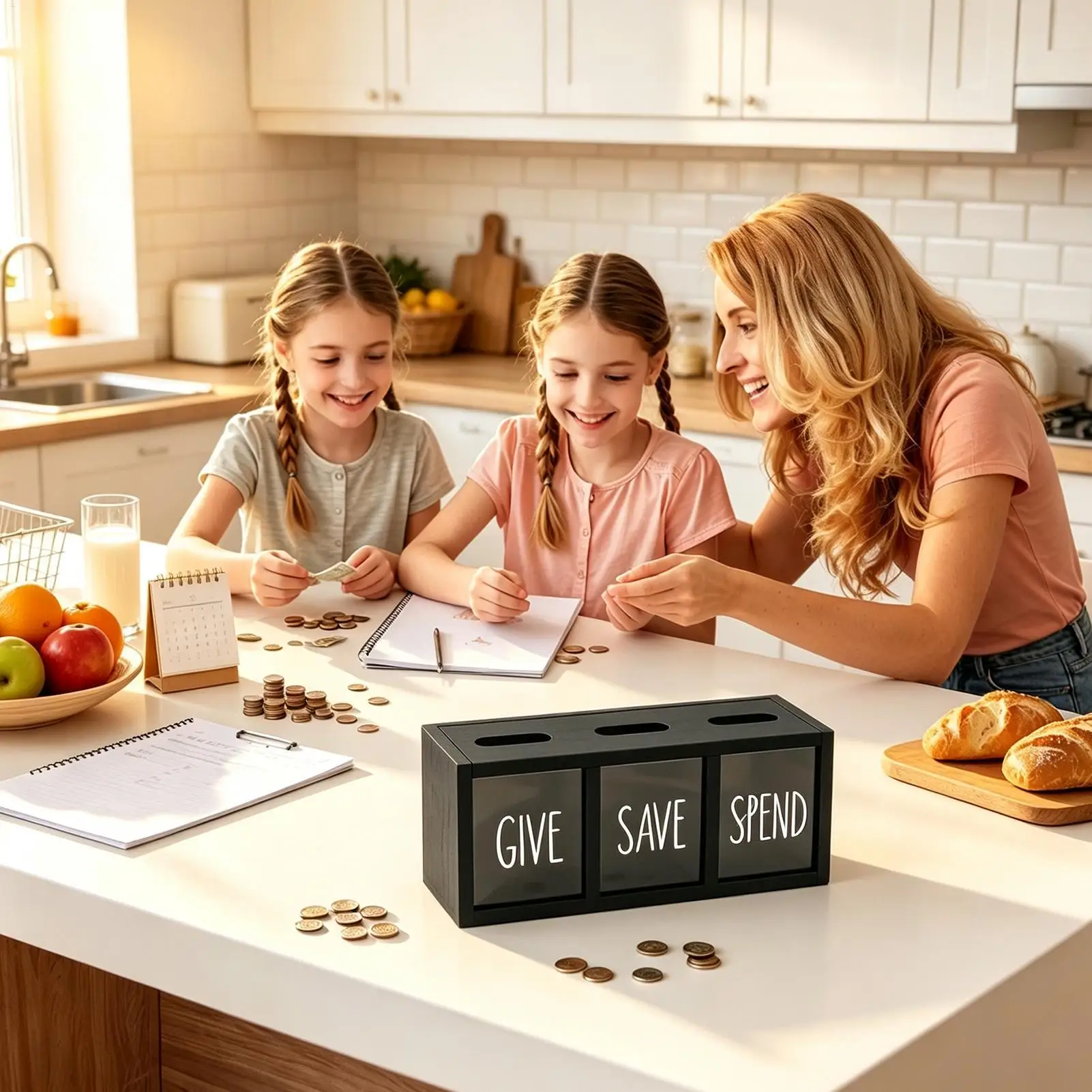 Wall-Mounted Transparent Money Saving Box Trio