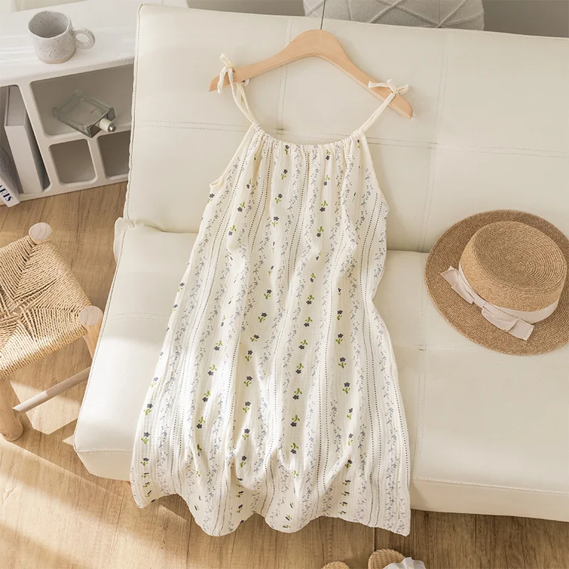 [100% cotton gauze] vertical rose