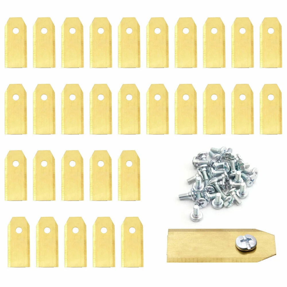 Get Perfect Cutting Results And Long Lasting Performance With These 43mm Stainless Steel Blades For Robotic Lawn Mowers