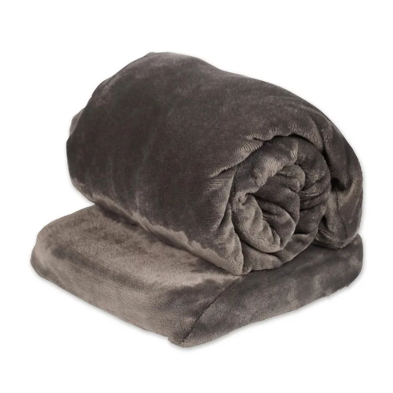 Sharper Image Calming Cozy Heating Blanket Massager Gray AliExpress
