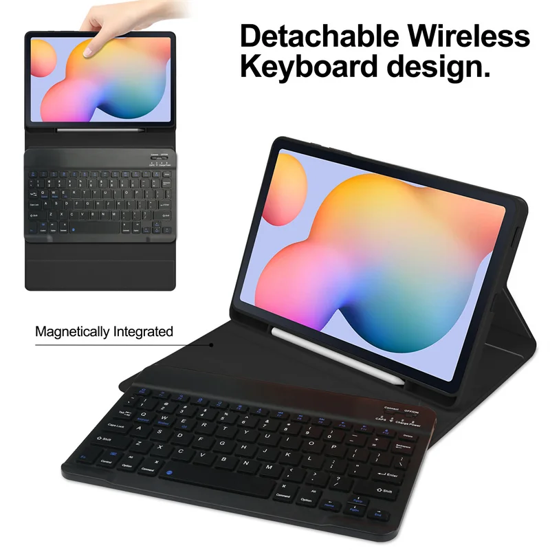 Premium Detachable Magnetic Keyboard Case with Cover