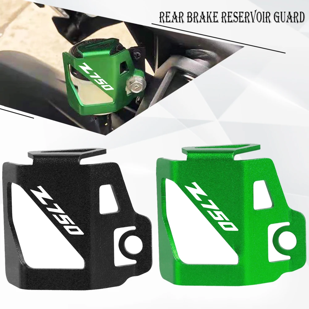 

For KAWASAKI Z750 Z 750 2007 2008 2009 2010 2011 2012 2013 Motorcycle CNC Rear Brake Fluid Reservoir Cap Cover Guard Protector