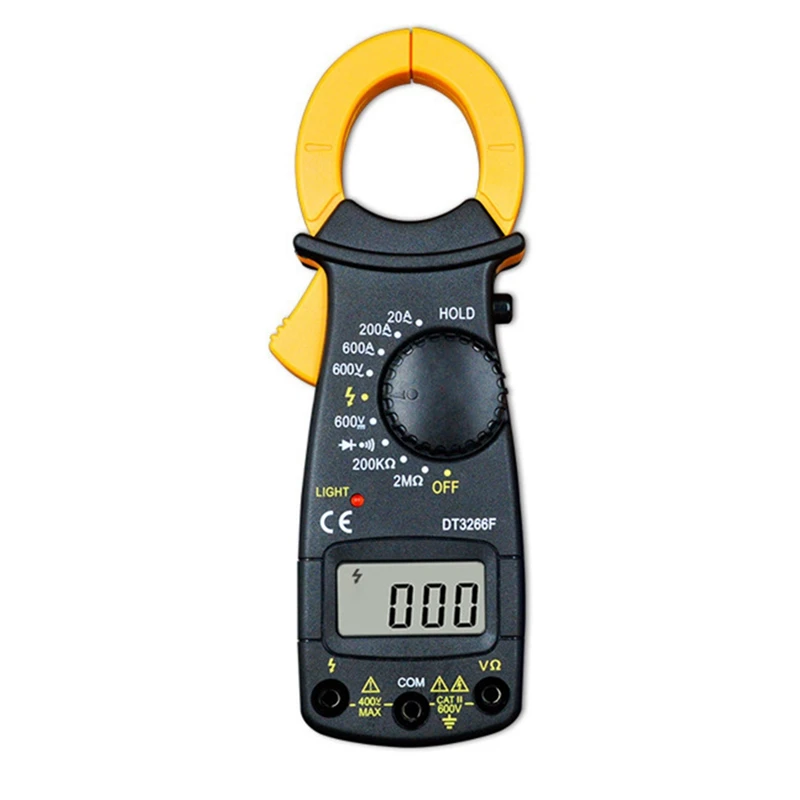 

1 Piece Digital Amper Clamp Meter Multimeter Voltmeter Ammeter 600A AC/DC Ohm Current Voltage Tester