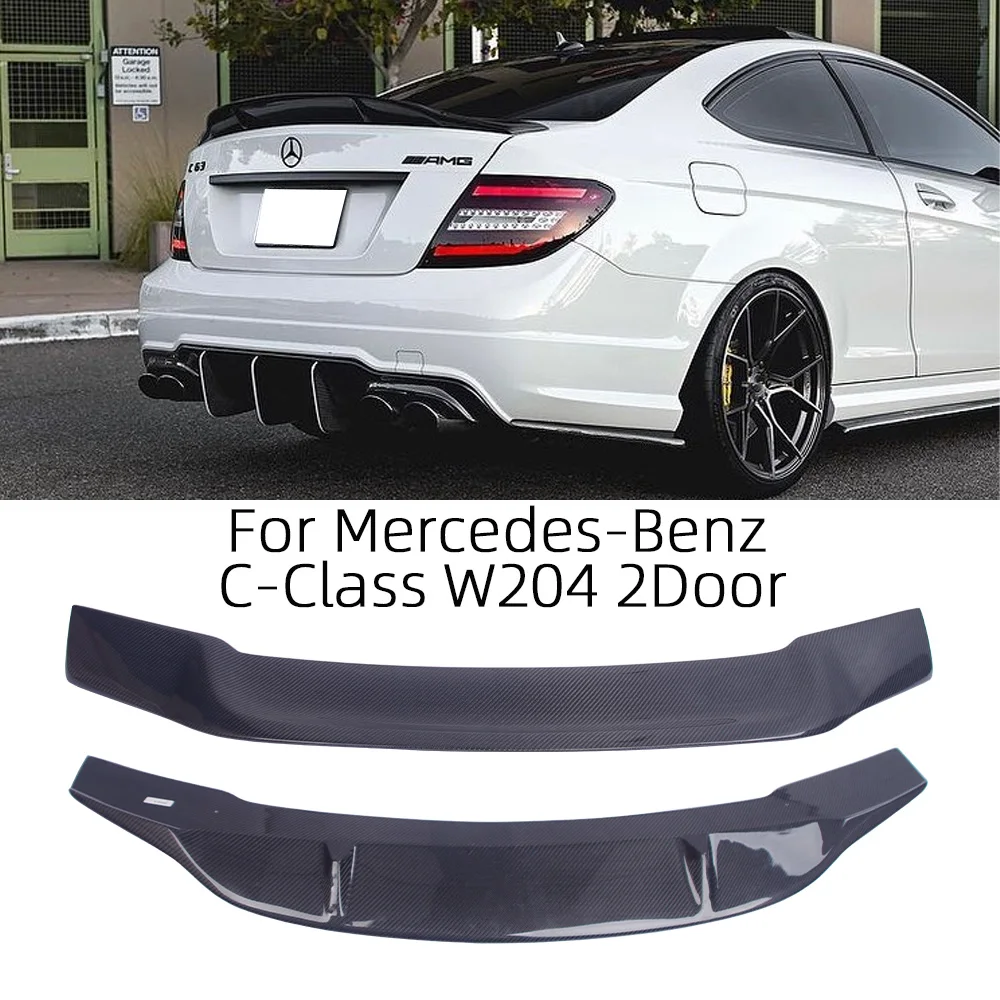 SPOILER POSTERIORE COFANO TETTO TUNING NERO LUCIDO MERCEDES CLASSE C W204 2007