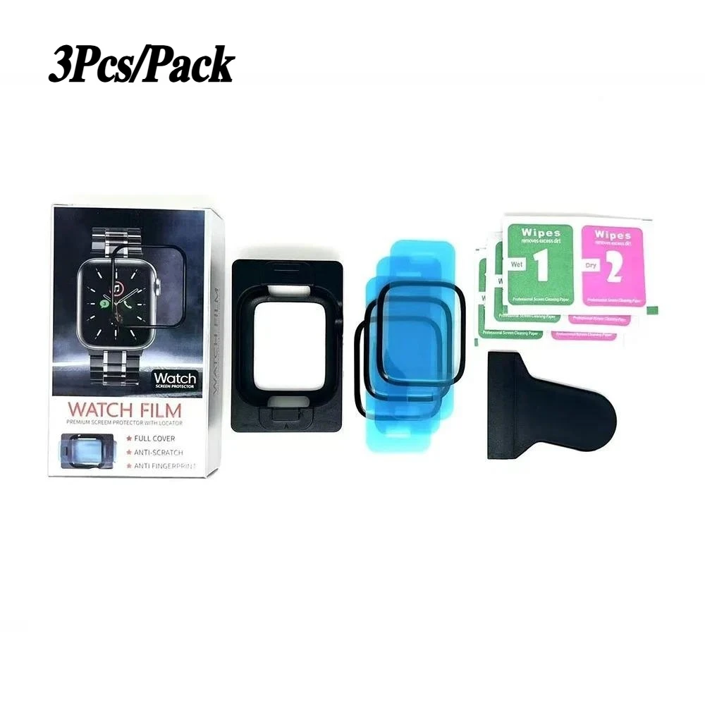 Ceramic Film Screen Protectors for Apple Watch – HD Glass, 1-5 Pack