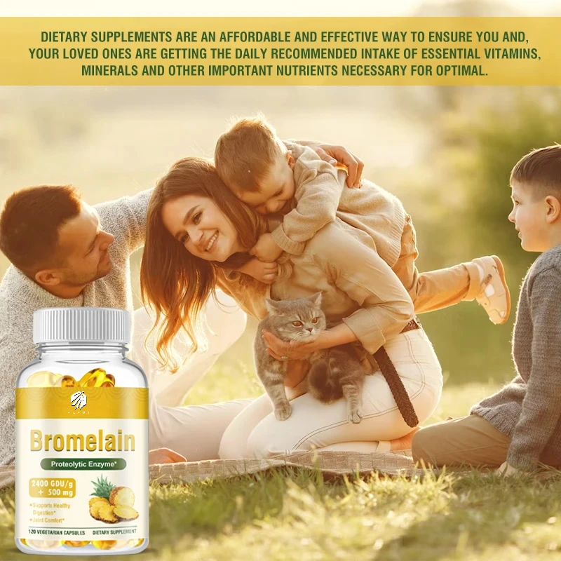 Bromelain Capsules-Supports Digestion, Joint , Immune, Cardiovascular & Respiratory Health