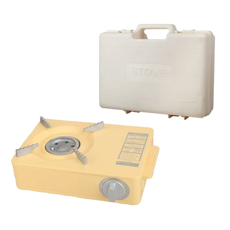 Jetshark Outdoor Cookware Camping Gas Stove Portable BBQ Camping Equipment Cookware Mini Square Cassette Stove