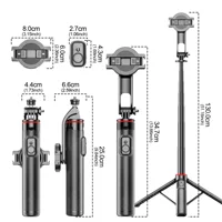 C20 Magnetic Selfie Stick Tripod for iPhone 12-16 Pro Max Travel Stand with Magsafe Phone Clamp for Android Smartphone - Image 6