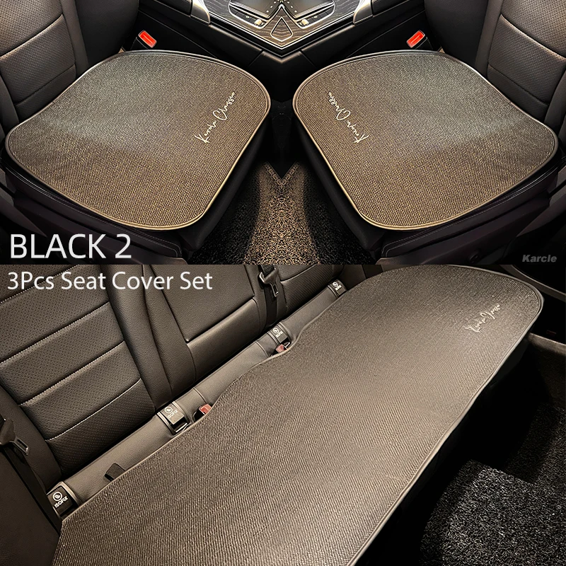 thumbnail image 1 of Funda protectora universal para asiento de coche, de algodón y lino, para parte delantera y trasera, accesorios para interior de coche, para SUV, furgonetas y camiones, 1 of 5