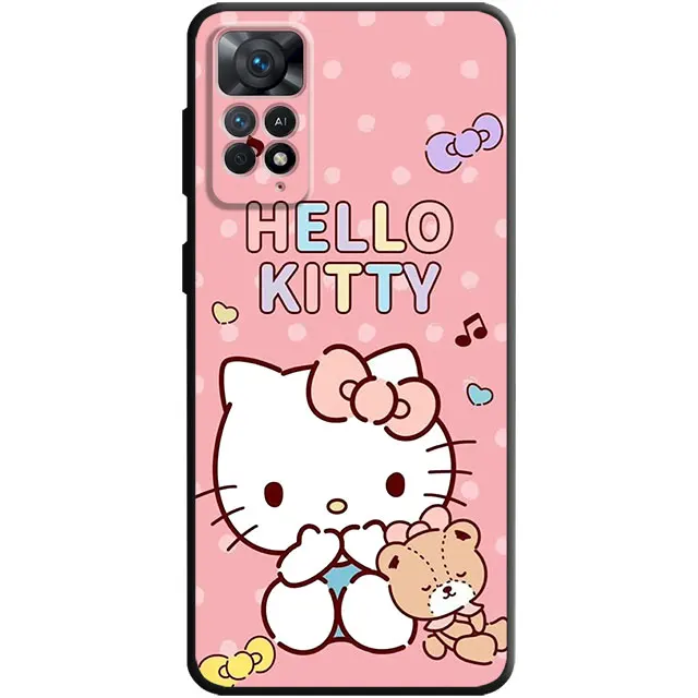 thumbnail image 1 of Funda de teléfono con dibujos animados de Hello Kitty para Redmi 10C, 10, 9, 9A, 12C, 9C, K40, K50, Gaming Note 11, 10, 9, 9S, 8, 9T, 8T, 7, 12 Pro, 1 of 5