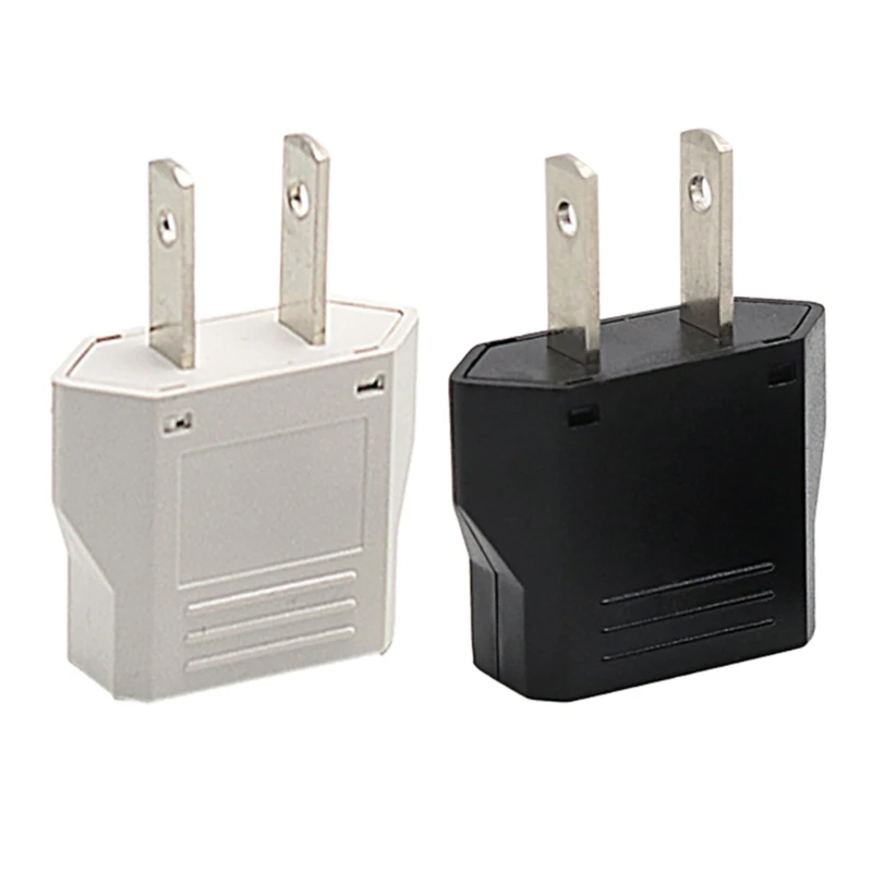 

Standard US to EU Travel Plug Adapter Portable Power Outlet Converter Adaptor