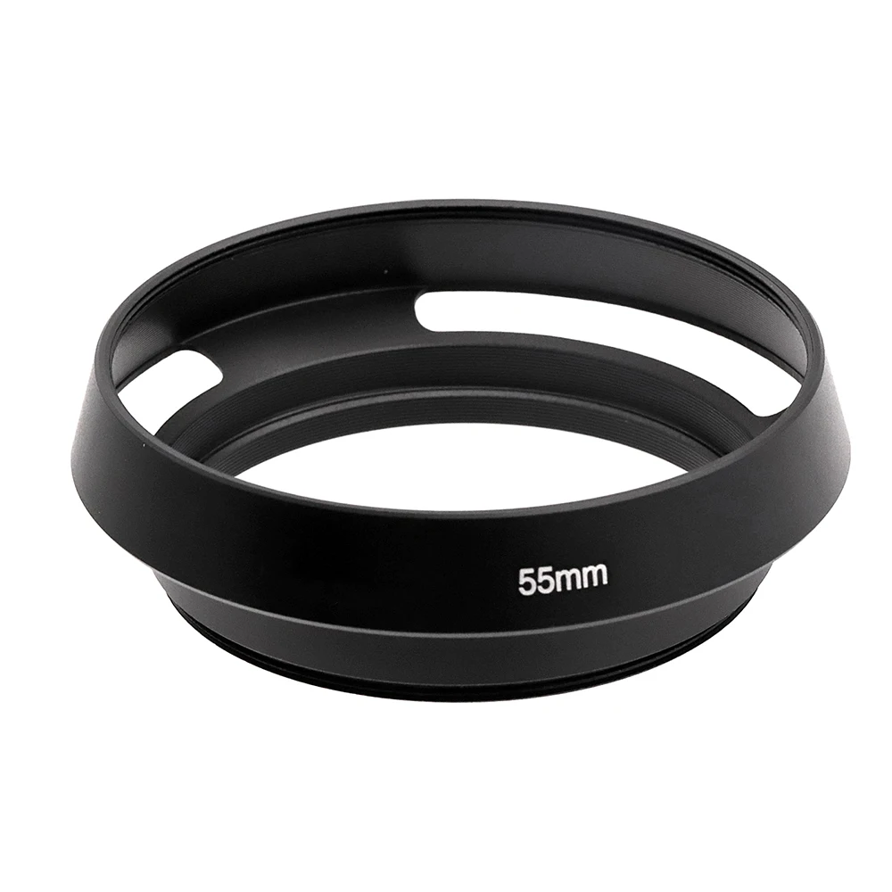 Universal Metal Vented Camera Lens Hood Screw-in Protector