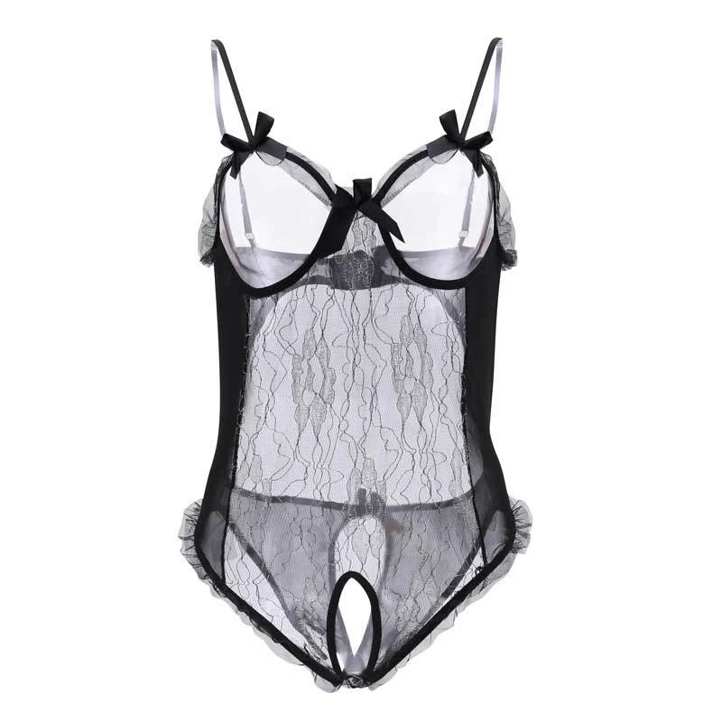 Sexy Exotic Apparel Teddy Erotic Open Chest Crotchless Costumes Sexy Clothes Babydoll Open Bra Plus Size See-through Lingerie,women underwear,sexy lingerie