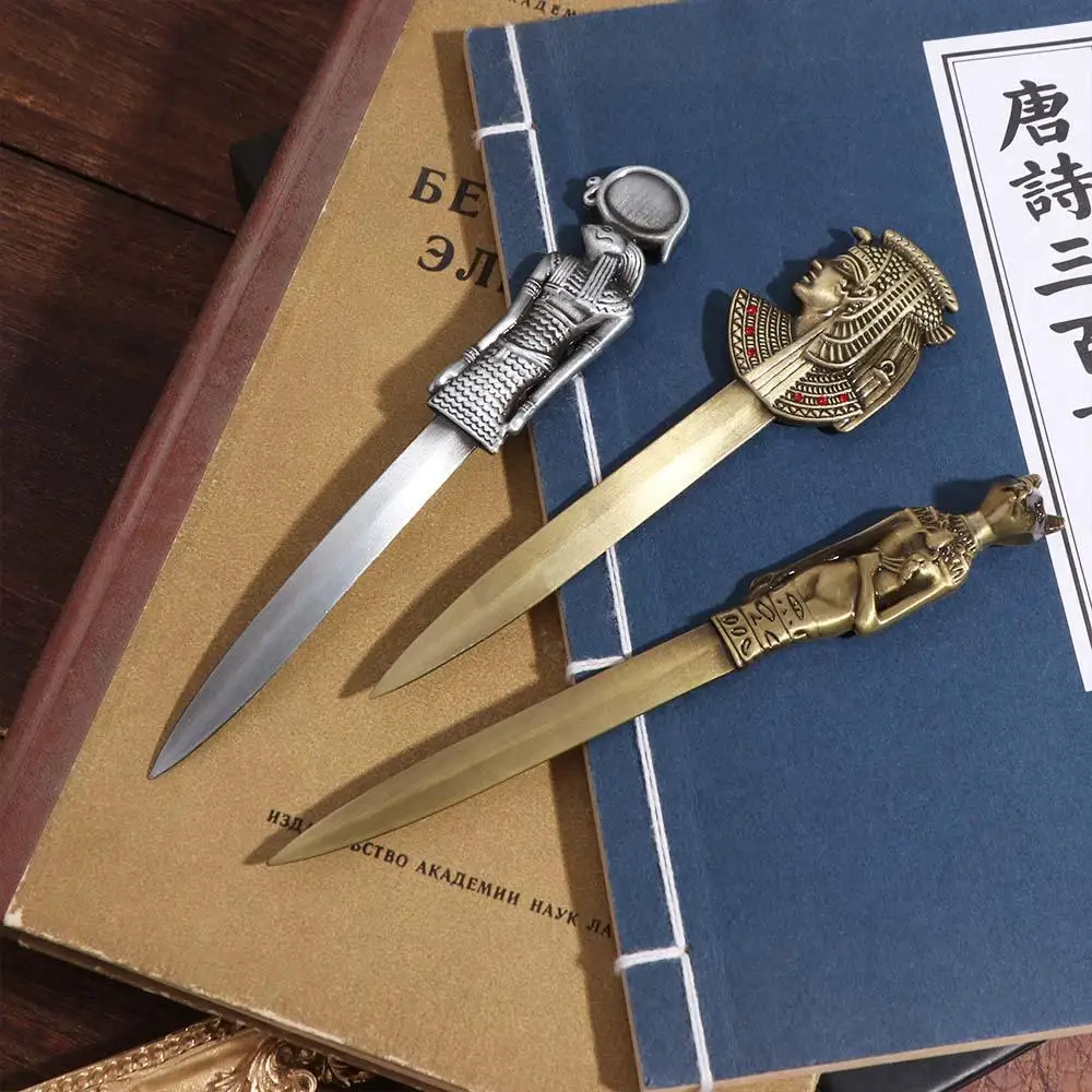 이집트 피라미드 파라오 봉투 개봉기 편지 개봉 도구 DIY 공예 도구 익스프레스 오프너 레트로 아연 합금 정교한 선물