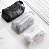 Large Capacity Key Bags Transparent Cosmetic Bag Square Mesh Storage Pouch Mini Zipper Coin Purse Mini Wash Bag Stationery Case 1