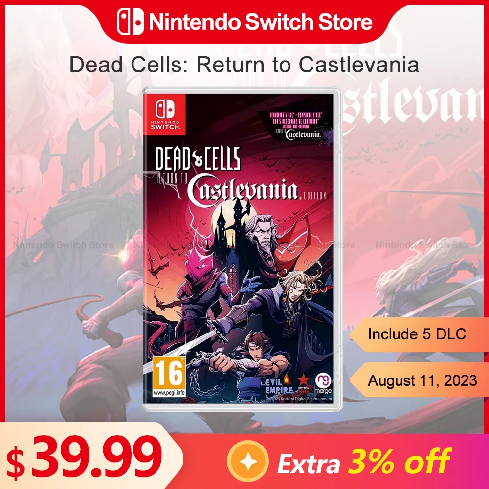 Dead Cells Torna A Castlevania Nintendo Switch Offerte Di Gioco 100% Originale Gioco Fisico Card Adventure Genere Per Switch Oled