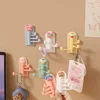 Creative cartoon multifunctional hook bathroom kitchen student dormitory traceless punch-free sticky hooks 1