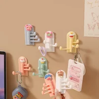 Creative cartoon multifunctional hook bathroom kitchen student dormitory traceless punch-free sticky hooks 1
