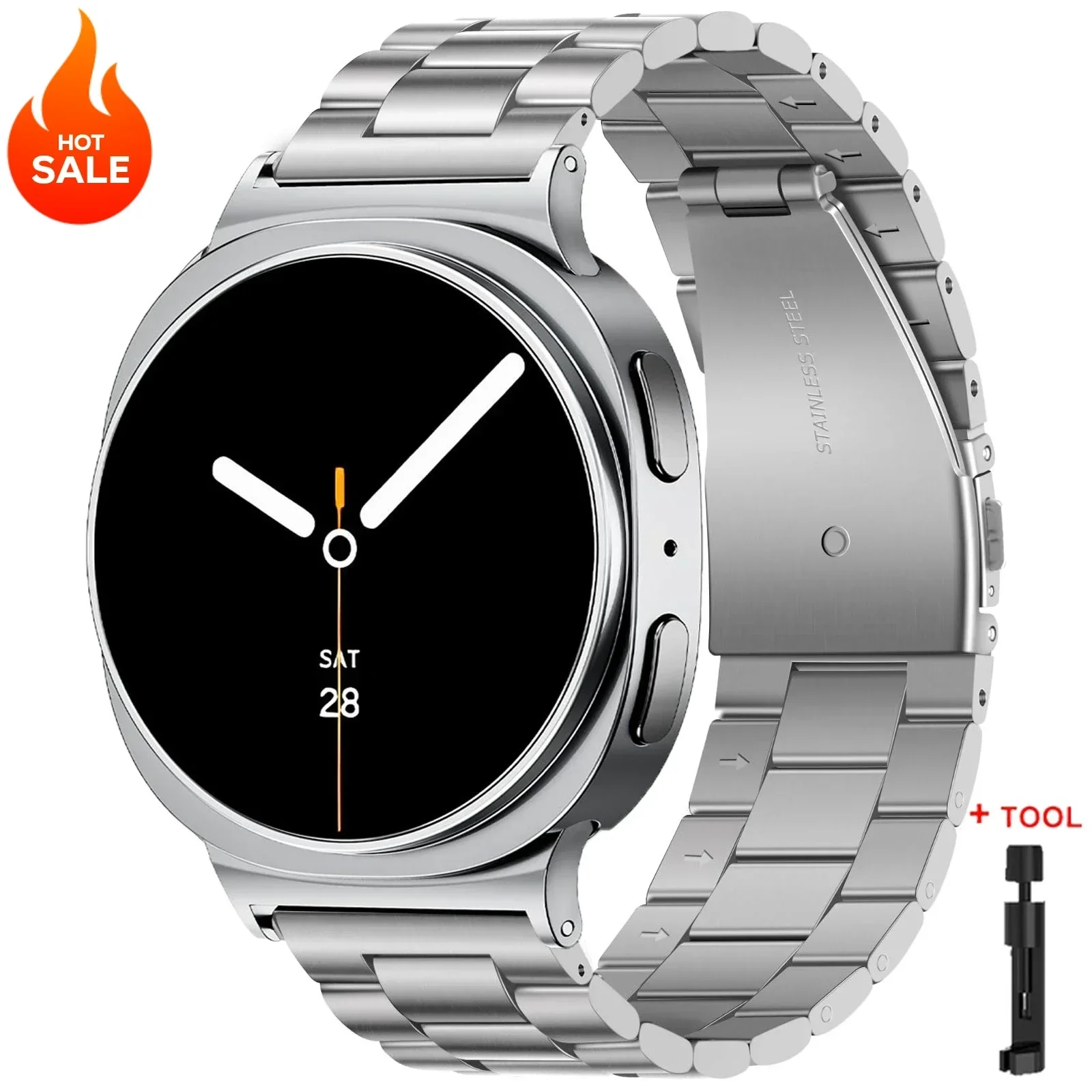 Stainless Steel Metal Watch Band Bracelet