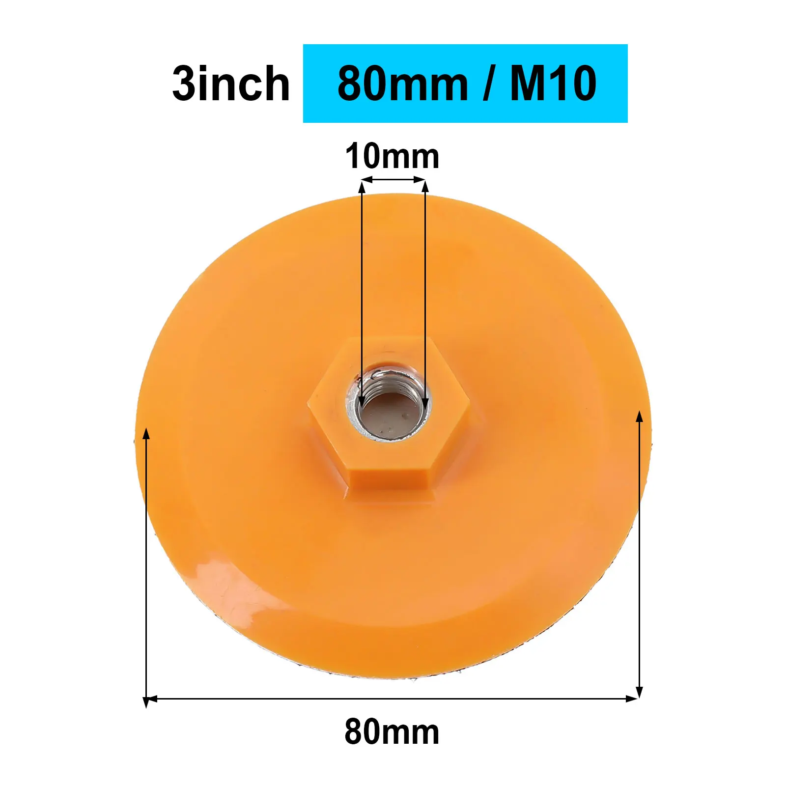 

80/100mm 3/4 Inch Diamond Polishing Pad Wet Dry Buff Disc Abrasive For Sanding Marble Granite Concrete Grinding Countertop Stone