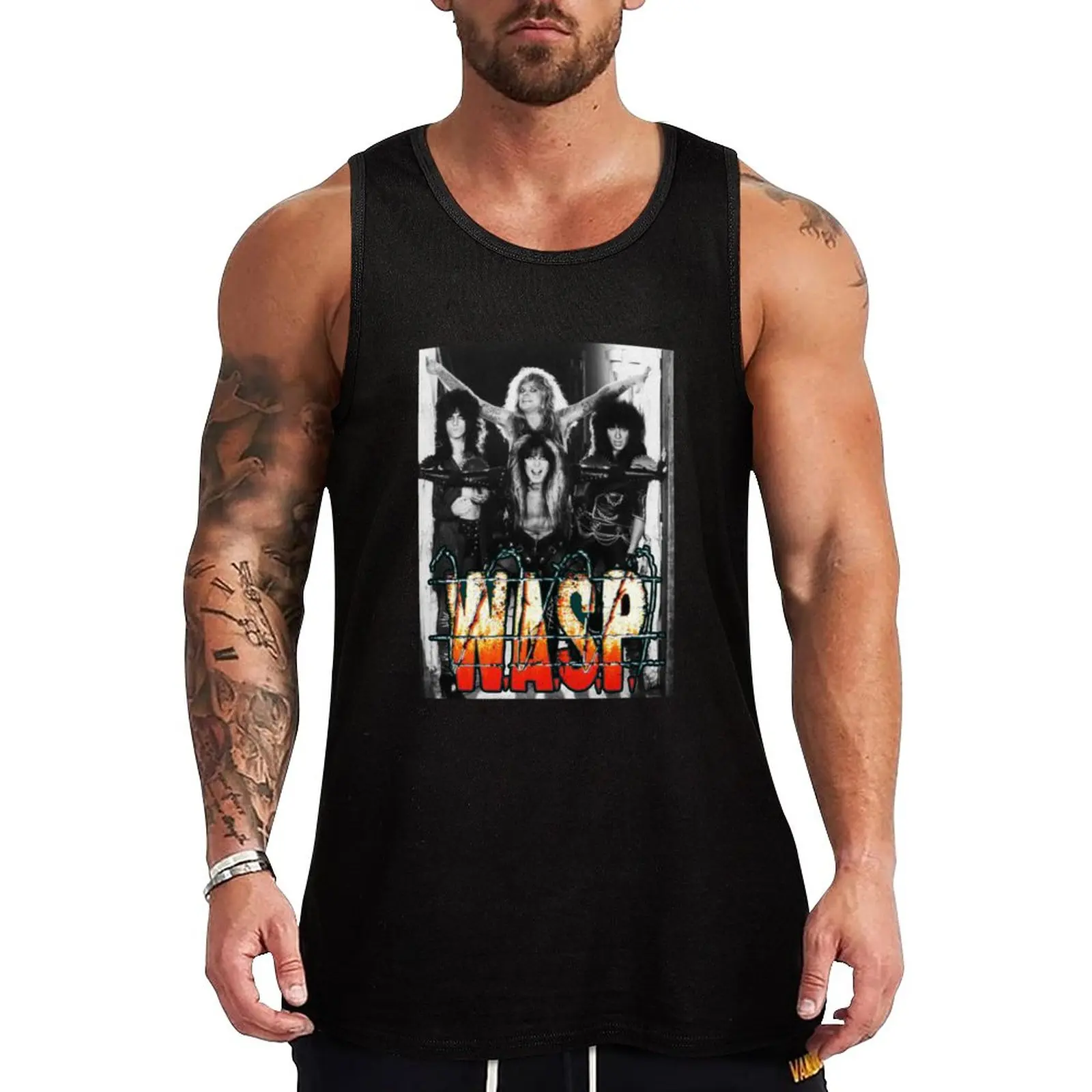 

New WASP BAND Tank Top singlet for men Working vest