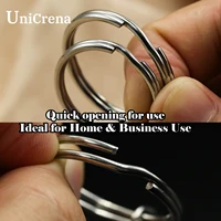 UniCrena Split Ring Stainless Steel Key Ring with Chain and Jump Rings Keychain for DIY Crafts, Jewelry Making, Dog Tags Bulk 3