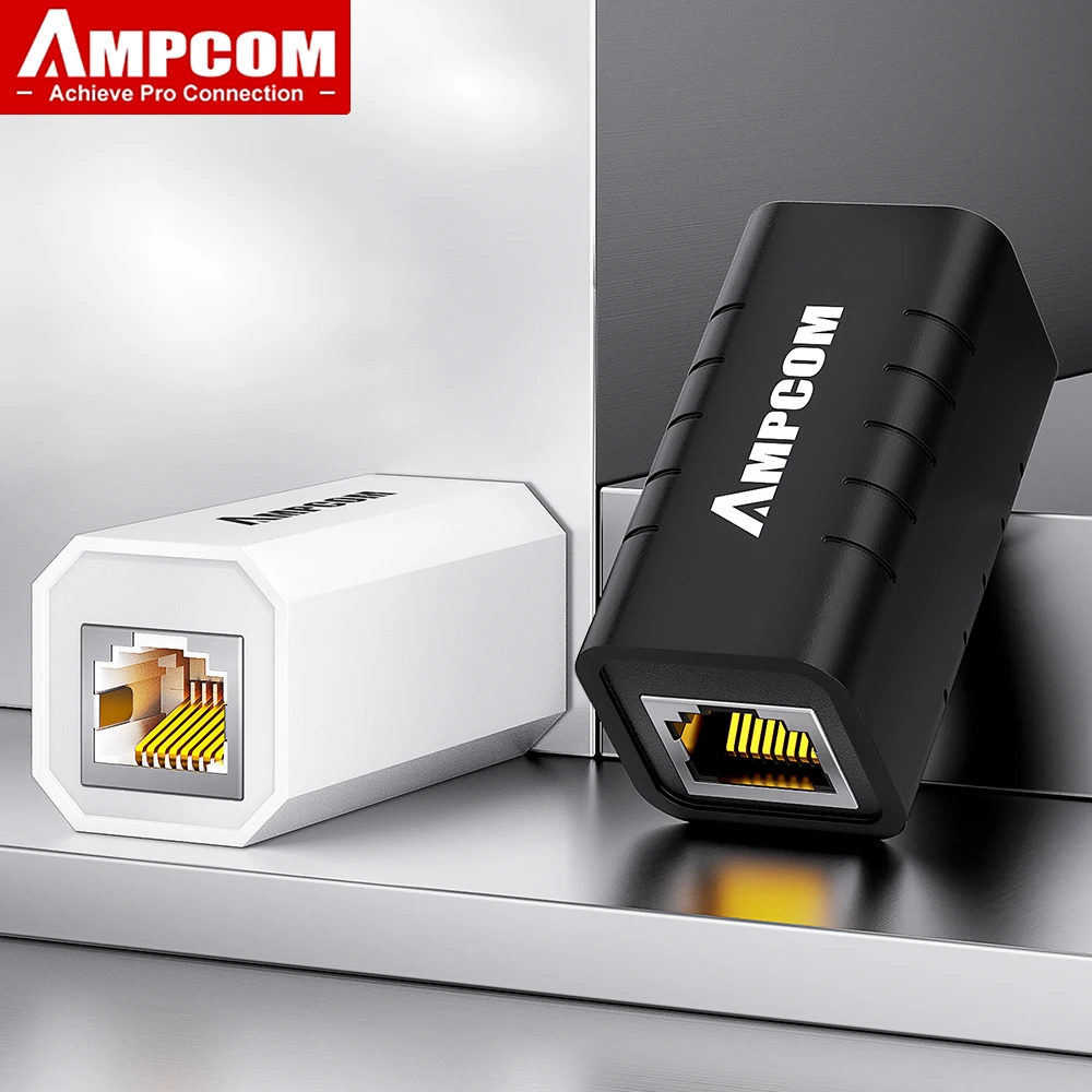 AMPCOM RJ45 Coupler Lightning Protection Ethernet Cable Extender