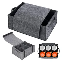 Kitchen Storage Bag Glass Cup Rack Cooking Plate Soup Spoon Case Dish Fabric Holder Travel Kitchen Accessories Shelf Organizer 1