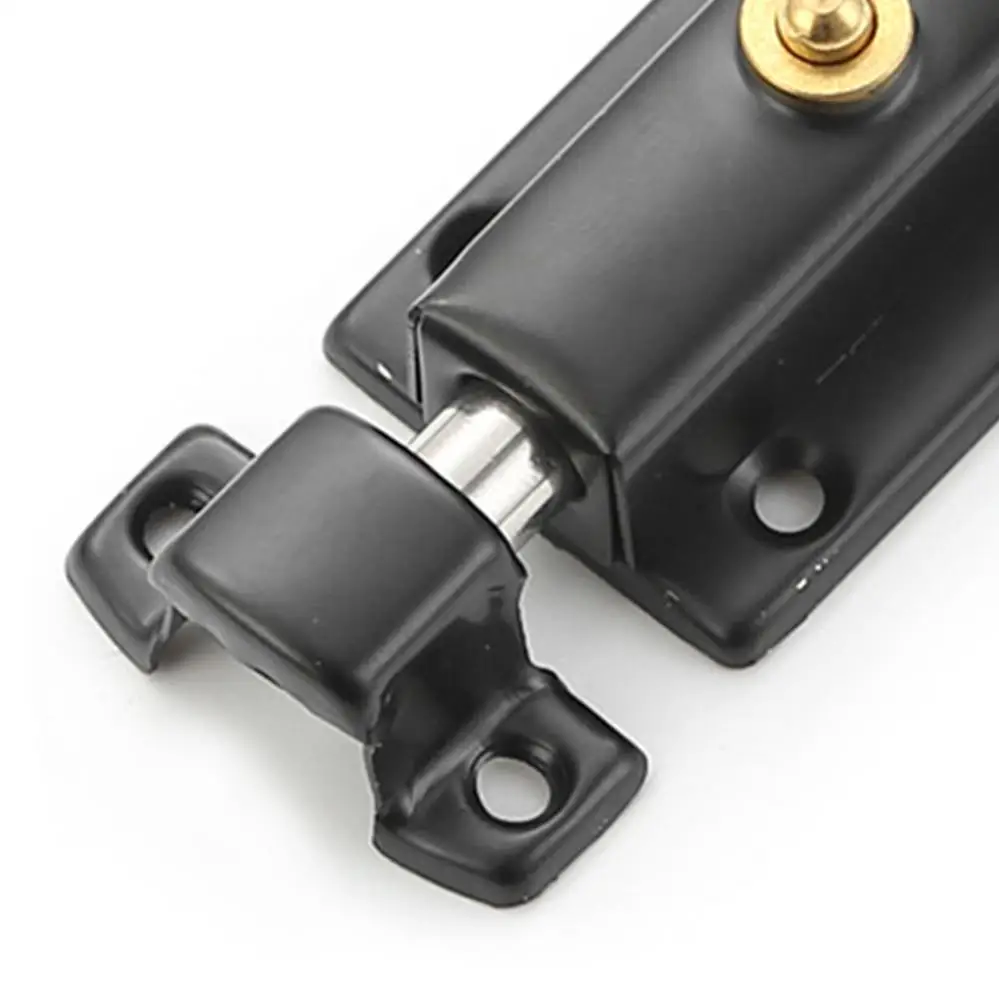 3 Inch Stainless Steel Automatic Spring Door Latch Bolt Anti-theft Security Button Open Self-elastic Lock Door Hardware door latch